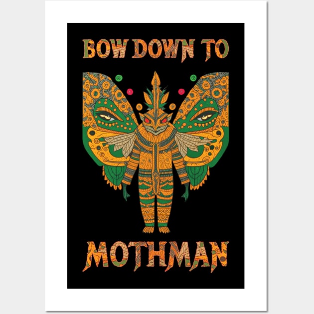 Bow Down To Mothman Wall Art by ARTIZIT